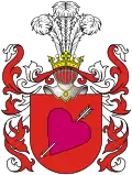 Aksak III variation, could be also a variation of the Przyjaciel coat of arms according to Znamierowski