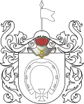 Coat of arms of Jastrzębiec-Pełkowski (Prussia) 17th century