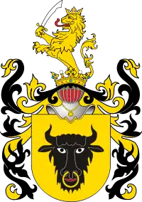 Episcopal coat of arms of Archbishop Andrzej Leszczynski,