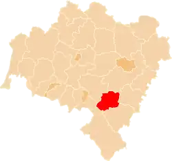 Location within the voivodeship