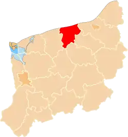 Location within the voivodeship