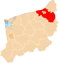 Location within the voivodeship