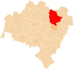 Location within the voivodeship