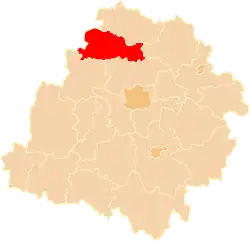 Location within the voivodeship