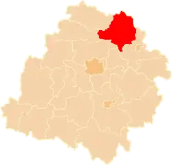 Location within the voivodeship