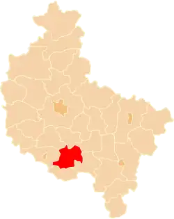 Location within the voivodeship