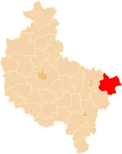 Location within the voivodeship