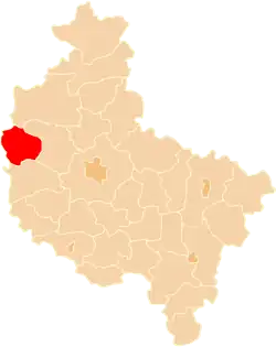 Location within the voivodeship