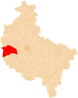 Location within the voivodeship