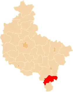 Location within the voivodeship