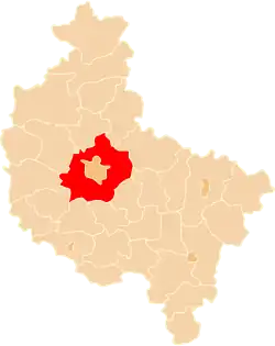 Location within the voivodeship