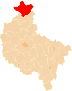 Location within the voivodeship