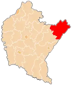 Location within the voivodeship