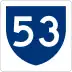 Highway 53 marker