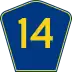 Highway 14 marker