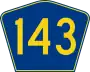 Highway 143 marker