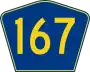 Highway 167 marker