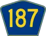 Highway 187 marker