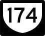 Highway 174 marker