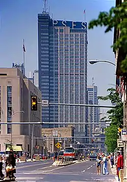 Market Street, looking west from 8th Street, in the mid-1980s