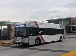 An OGX bus at Weber State Central, September 2023