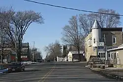 Looking north in downtown Packwaukee