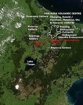 Paeroa and Ngapouri-Rotomahana faults