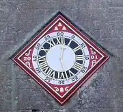 The restored clock-face on the tower of St.Mary's