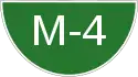 M-4 motorway shield}}