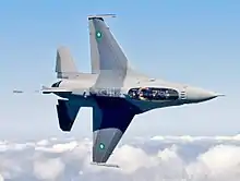 A Pakistani F-16 Block-52 from the No. 5 Squadron