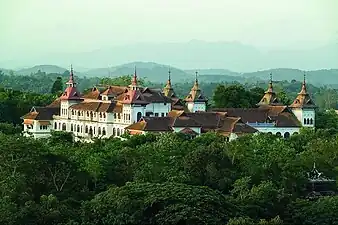 Kowdiar Palace - official residence of the Junior Maharani and her son, the underage monarch, as well as a frequent site for the Diwan to personally counsel the Maharani