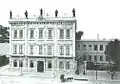 Main façade of the Catete Palace with statues of the Muses at the top, 1897.