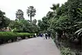 Garden path leading from the gate to the palace