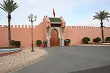 Bab al-Akhdar, the entrance to the Royal Palace on the northern side of the Inner Mechouar