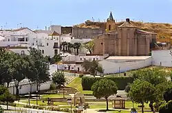 Panoramic view of downtown Palos de la Frontera