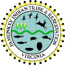 Official seal of Pamunkey Indian Reservation, Virginia