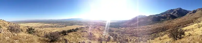 View of Hereford from inside of Miller Canyon