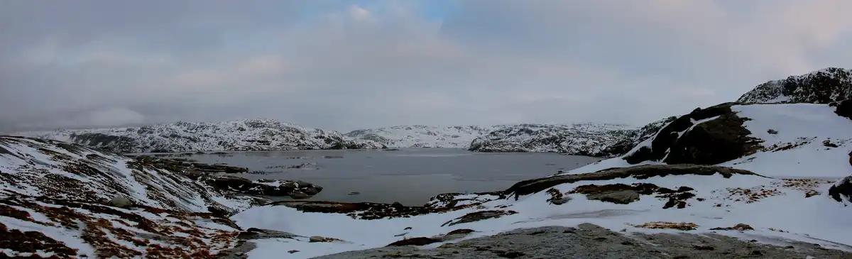 View of the lake Løkjelsvatnet in Etne