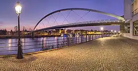 The Hoge Brug in Maastricht was the location of Anxhela Peristeri's postcard.