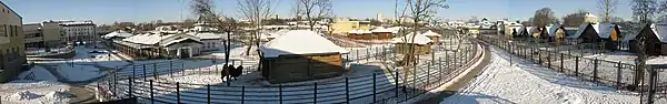 Image 7A winter panorama view of Grodno Zoo, 2012