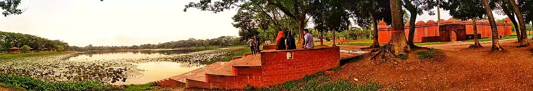 Panoramic view of Sixty Dome Mosque