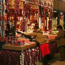 Paprika vendor in Budapest