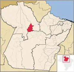 Location in Pará  state