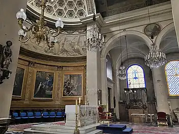 The choir and the organ