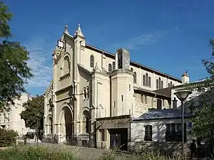 Side view with bell tower