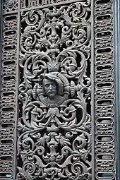 Renaissance Revival - Cast iron door window grill of Rue du Bac no. 34, Paris, unknown architect, c.1850