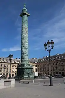 The Vendôme column, by Jacques Gondouin and Jean-Baptiste Lepére, sculpture by Étienne Bergeret (1806–1810)