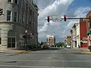 2007 streetscape with Elks/Masonic Lodge Building (1901-05) at center, far away