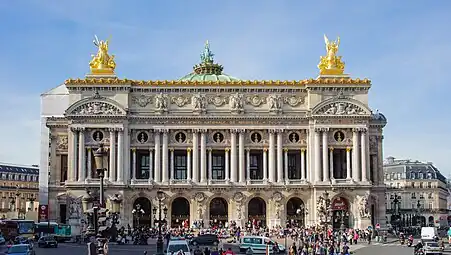 Exterior of the Palais Garnier, Paris, by Charles Garnier, 1860–1875