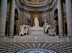 National Convention Altar or also called Republican Altar, inside the Panthéon in Paris. The term grande école originated in 1794 after the French Revolution, upon the creation of the École normale supérieure, of the École centrale des travaux publics (later École polytechnique, France's foremost Grande Ecole of Engineering) by the mathematician Gaspard Monge and Lazare Carnot and of the French National Conservatory of Arts and Crafts by the abbot Henri Grégoire, which all resulted from the National Convention.